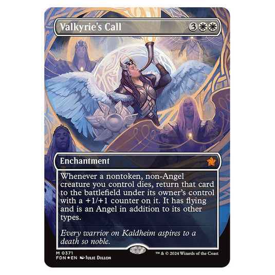 Valkyrie's Call 0371 card from the Magic The Gathering set Foundations