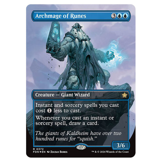Archmage of Runes 0372 card from the Magic The Gathering set Foundations