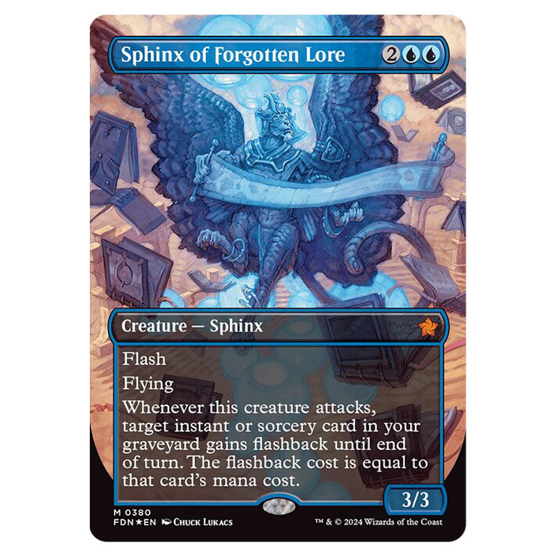 Magic The Gathering - Foundations - Sphinx of Forgotten Lore (Mana Foi Magic The Gathering - Foundations - Sphinx of Forgotten Lore (Mana Foi