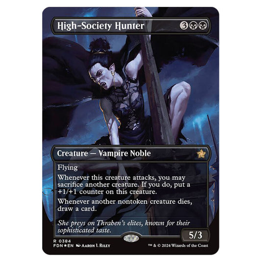 High-Society Hunter 0384 card from the Magic The Gathering set Foundations