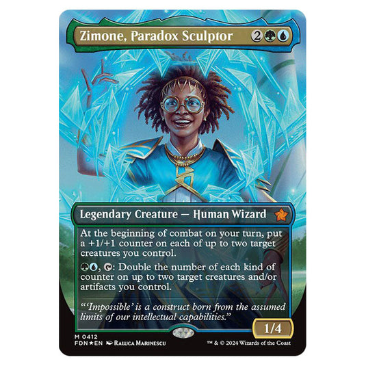 Zimone, Paradox Sculptor 0412 card from the Magic The Gathering set Foundations