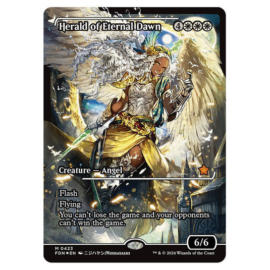 Herald of Eternal Dawn 0423 card from the Magic The Gathering set Foundations