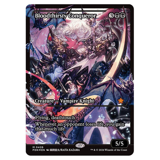 Bloodthirsty Conqueror 0426 card from the Magic The Gathering set Foundations