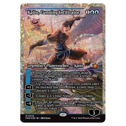 Kaito, Cunning Infiltrator 0434 card from the Magic The Gathering set Foundations