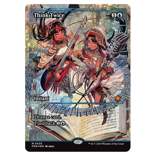 Think Twice 0435 card from the Magic The Gathering set Foundations