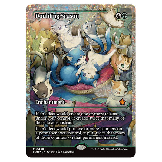 Doubling Season 0438 card from the Magic The Gathering set Foundations