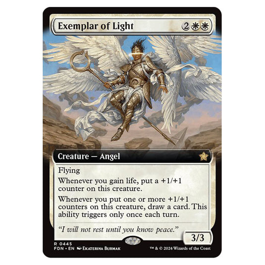 Exemplar of Light 0445 card from the Magic The Gathering set Foundations