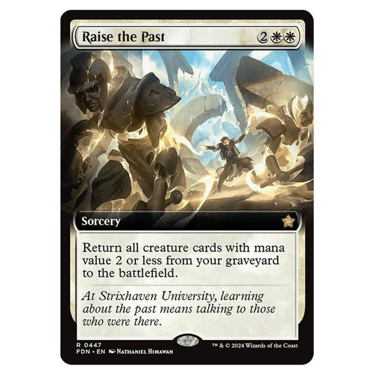 Raise the Past 0447 card from the Magic The Gathering set Foundations
