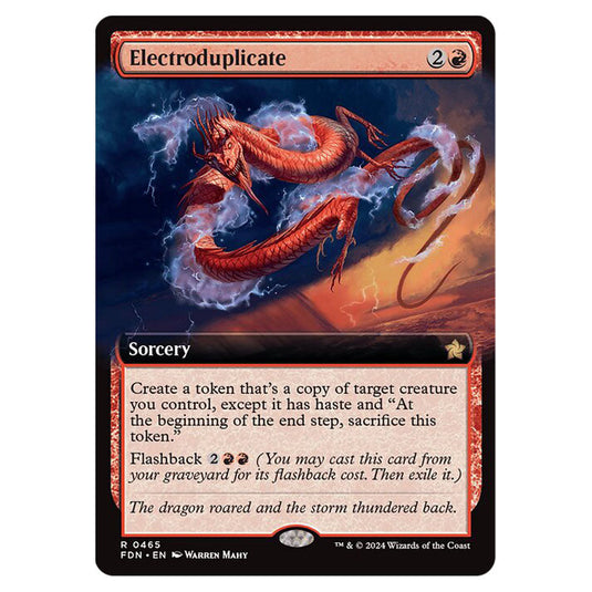 Electroduplicate 0465 card from the Magic The Gathering set Foundations