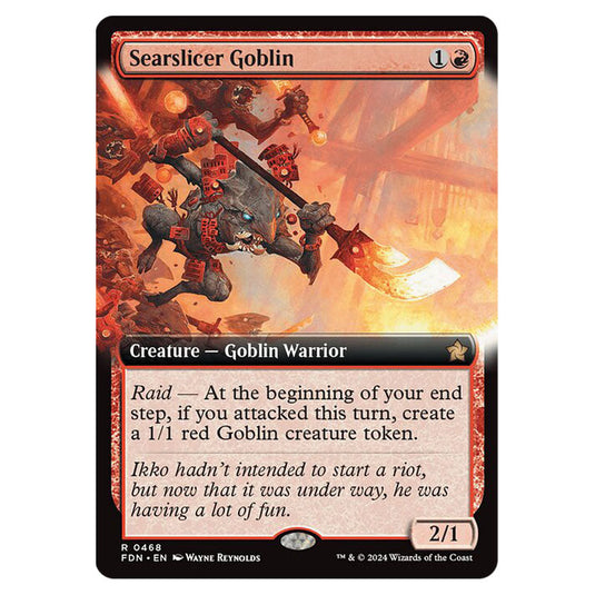 Searslicer Goblin 0468 card from the Magic The Gathering set Foundations