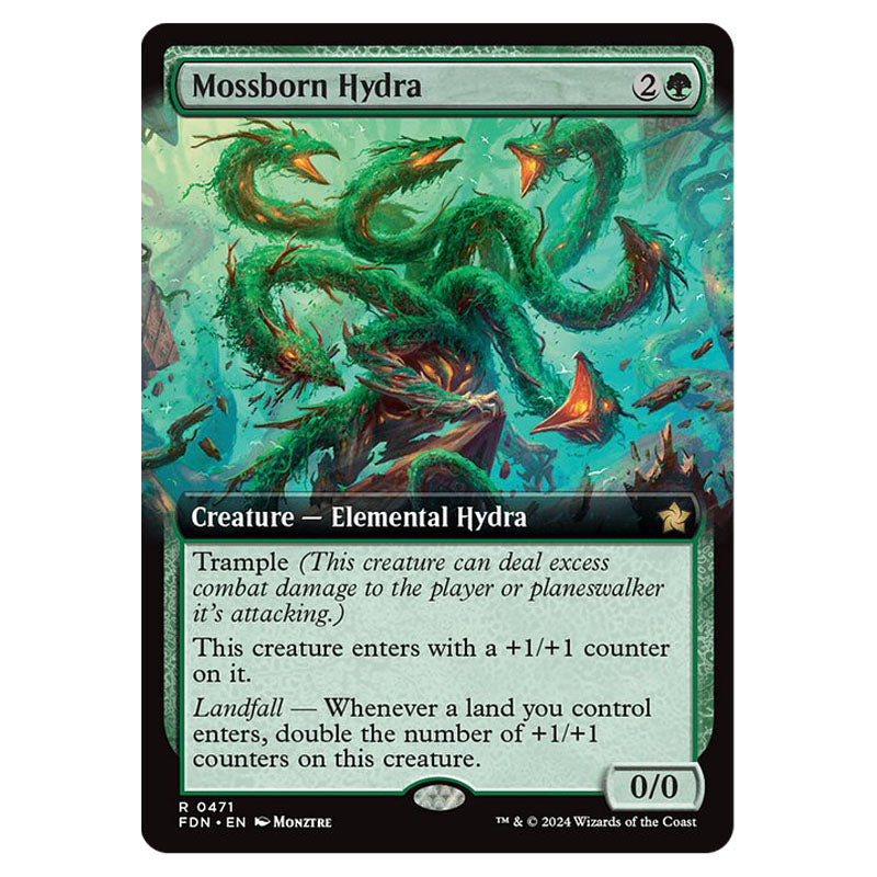 Magic The Gathering - Foundations - Mossborn Hydra (Extended Art)