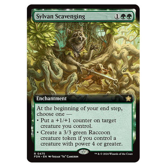 Sylvan Scavenging 0475 card from the Magic The Gathering set Foundations