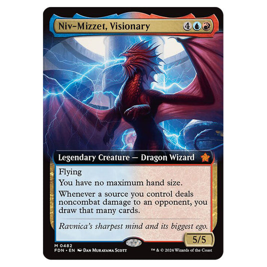 Niv-Mizzet, Visionary 0482 card from the Magic The Gathering set Foundations