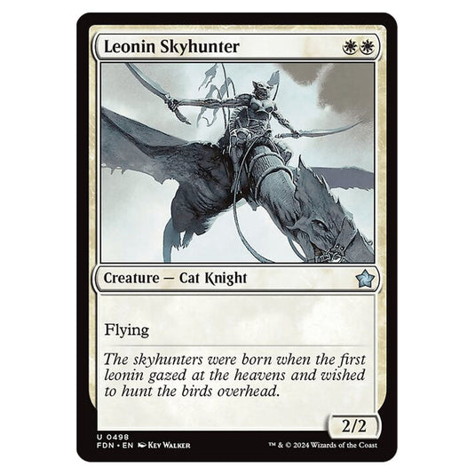 Leonin Skyhunter 0498 card from the Magic The Gathering set Foundations