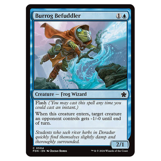 Burrog Befuddler 0504 card from the Magic The Gathering set Foundations
