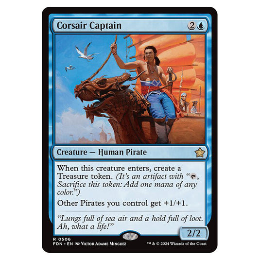 Corsair Captain 0506 card from the Magic The Gathering set Foundations
