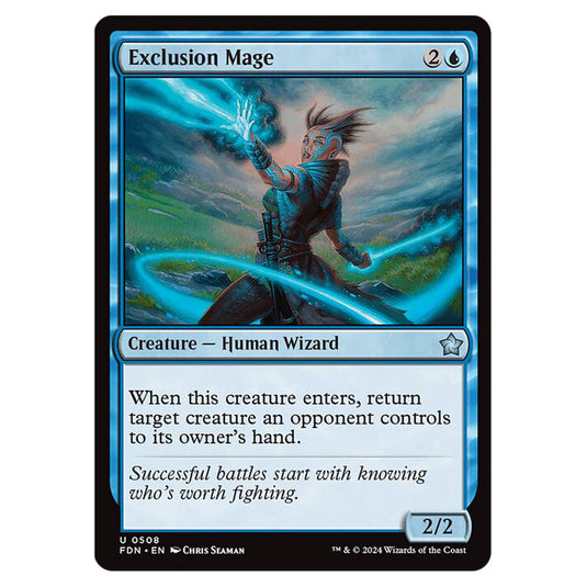 Exclusion Mage 0508 card from the Magic The Gathering set Foundations