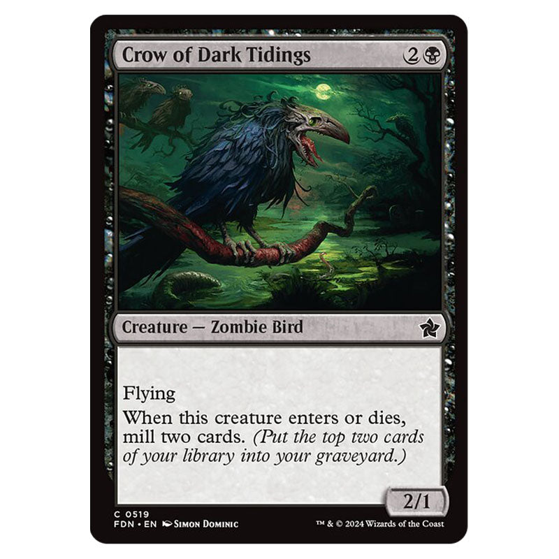 Magic The Gathering - Foundations - Crow of Dark Tidings