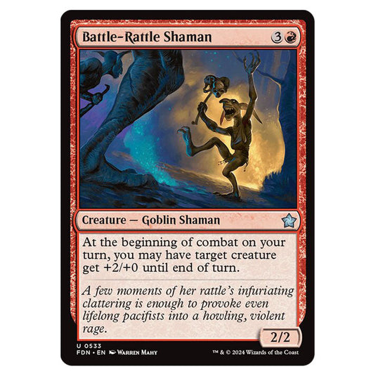 Battle-Rattle Shaman 0533 card from the Magic The Gathering set Foundations