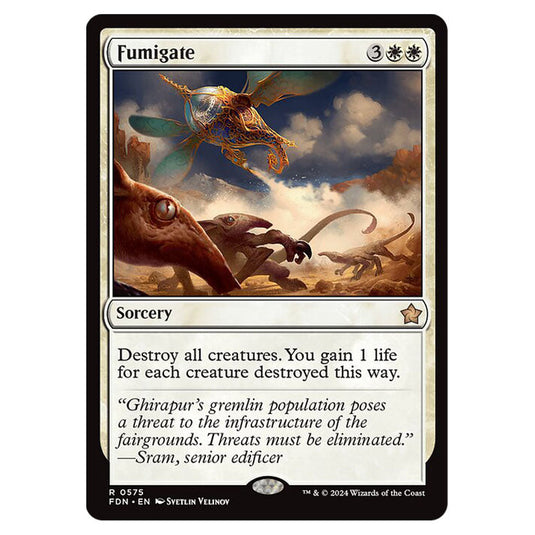 Fumigate 0575 card from the Magic The Gathering set Foundations