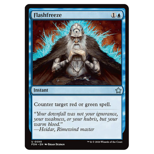 Flashfreeze 0590 card from the Magic The Gathering set Foundations