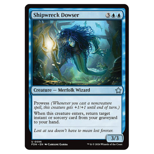 Shipwreck Dowser 0596 card from the Magic The Gathering set Foundations