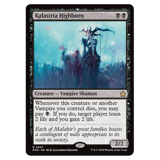 Kalastria Highborn 0607 card from the Magic The Gathering set Foundations