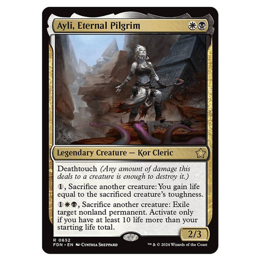 Ayli, Eternal Pilgrim 0652 card from the Magic The Gathering set Foundations
