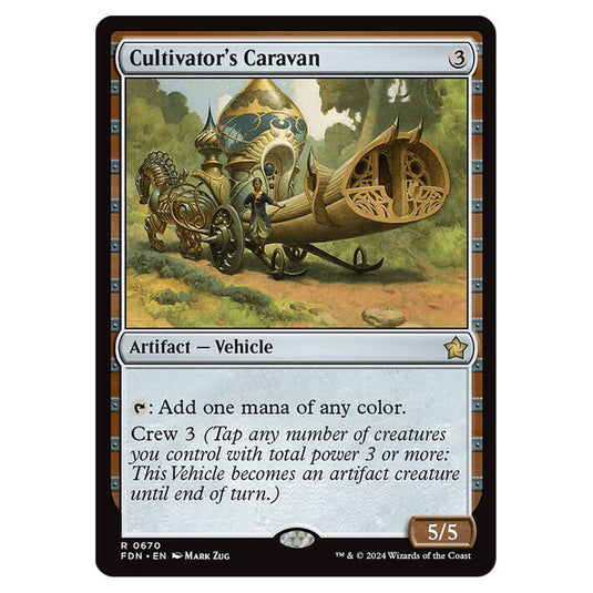 Cultivator's Caravan 0670 card from the Magic The Gathering set Foundations