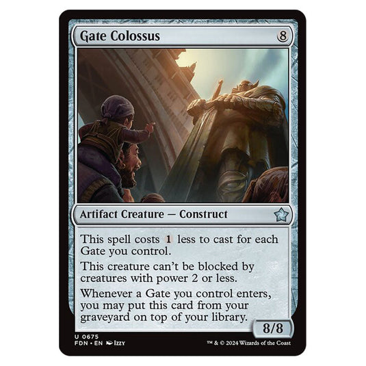 Gate Colossus 0675 card from the Magic The Gathering set Foundations