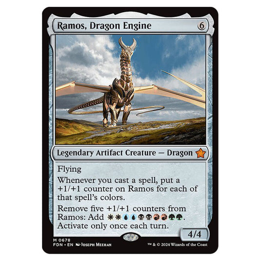 Ramos, Dragon Engine 0678 card from the Magic The Gathering set Foundations