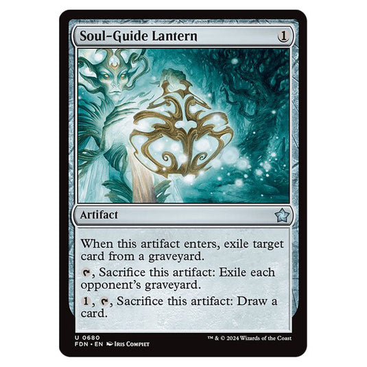 Soul-Guide Lantern 0680 card from the Magic The Gathering set Foundations