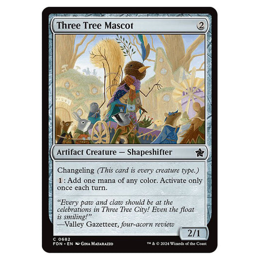 Three Tree Mascot 0682 card from the Magic The Gathering set Foundations