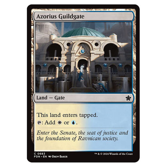 Azorius Guildgate 0683 card from the Magic The Gathering set Foundations