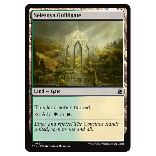 Selesnya Guildgate 0694 card from the Magic The Gathering set Foundations