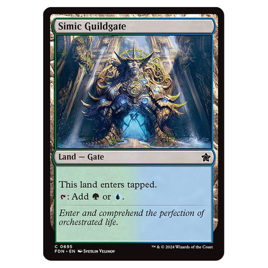 Simic Guildgate 0695 card from the Magic The Gathering set Foundations