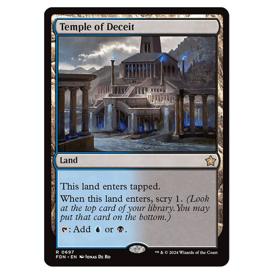 Temple of Deceit 0697 card from the Magic The Gathering set Foundations