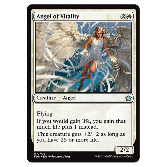 Angel of Vitality 0706 card from the Magic The Gathering set Foundations