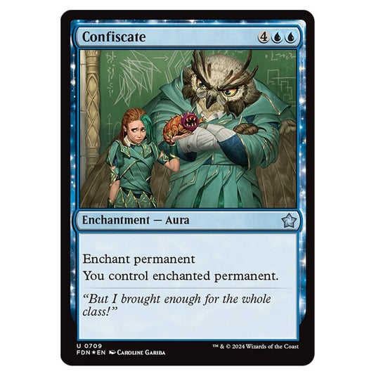 Confiscate 0709 card from the Magic The Gathering set Foundations