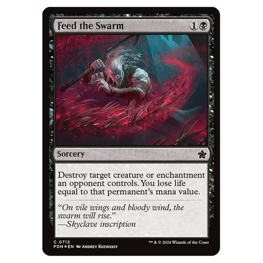 Feed the Swarm 0712 card from the Magic The Gathering set Foundations