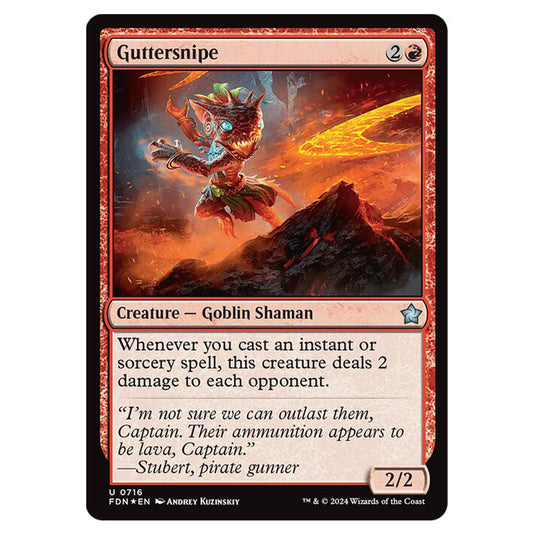 Guttersnipe 0716 card from the Magic The Gathering set Foundations