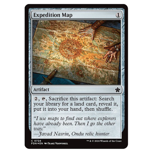 Expedition Map 0724 card from the Magic The Gathering set Foundations