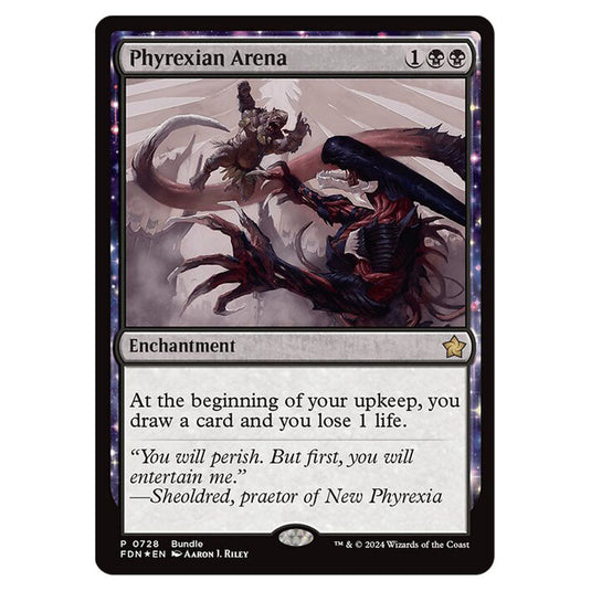 Phyrexian Arena 0728 card from the Magic The Gathering set Foundations
