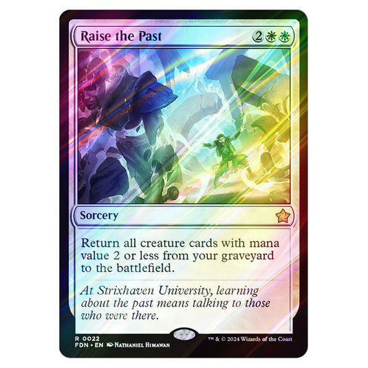 Raise the Past 0022 card from the Magic The Gathering set Foundations