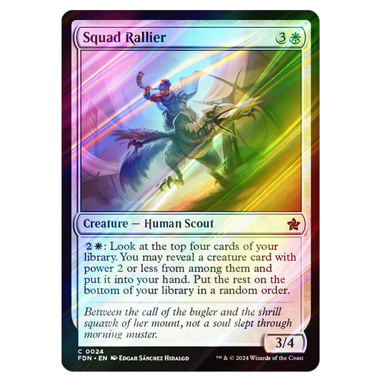 Squad Rallier 0024 card from the Magic The Gathering set Foundations