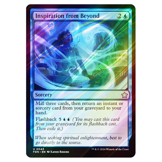 Inspiration from Beyond 0043 card from the Magic The Gathering set Foundations