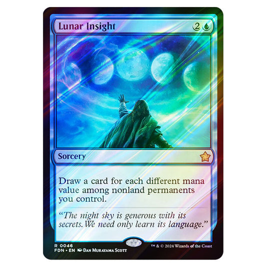 Lunar Insight 0046 card from the Magic The Gathering set Foundations