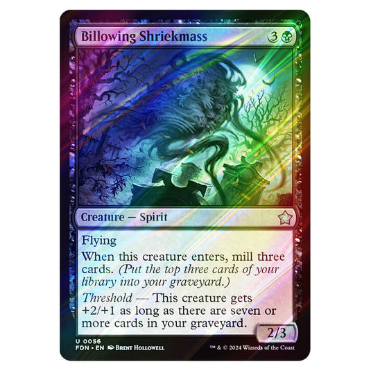 Billowing Shriekmass 0056 card from the Magic The Gathering set Foundations