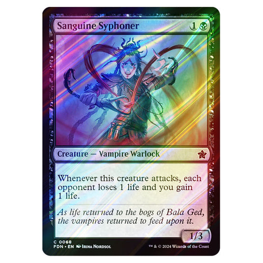 Sanguine Syphoner 0068 card from the Magic The Gathering set Foundations