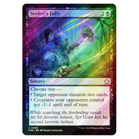 Seeker's Folly 0069 card from the Magic The Gathering set Foundations